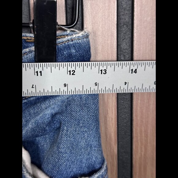 Abercrombie & Fitch Jeans 25 / 0 Short Blue 70s Vintage Flare Ultra High Rise - Picture 3 of 8